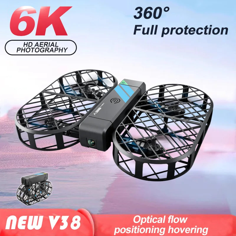 2024 New 4DRC V38 Folding Drone 6K HD Camera