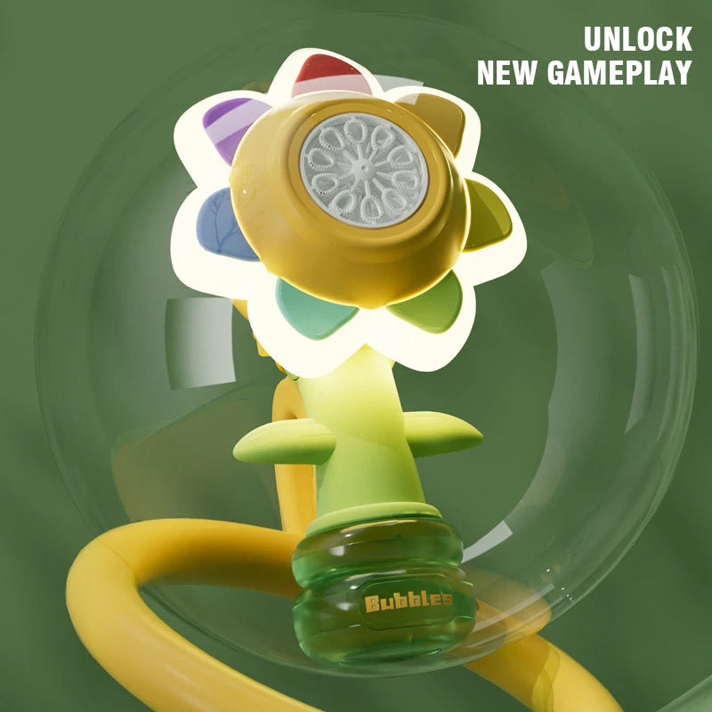 Dancing Sunflower Automatic Bubble Machine for Kids