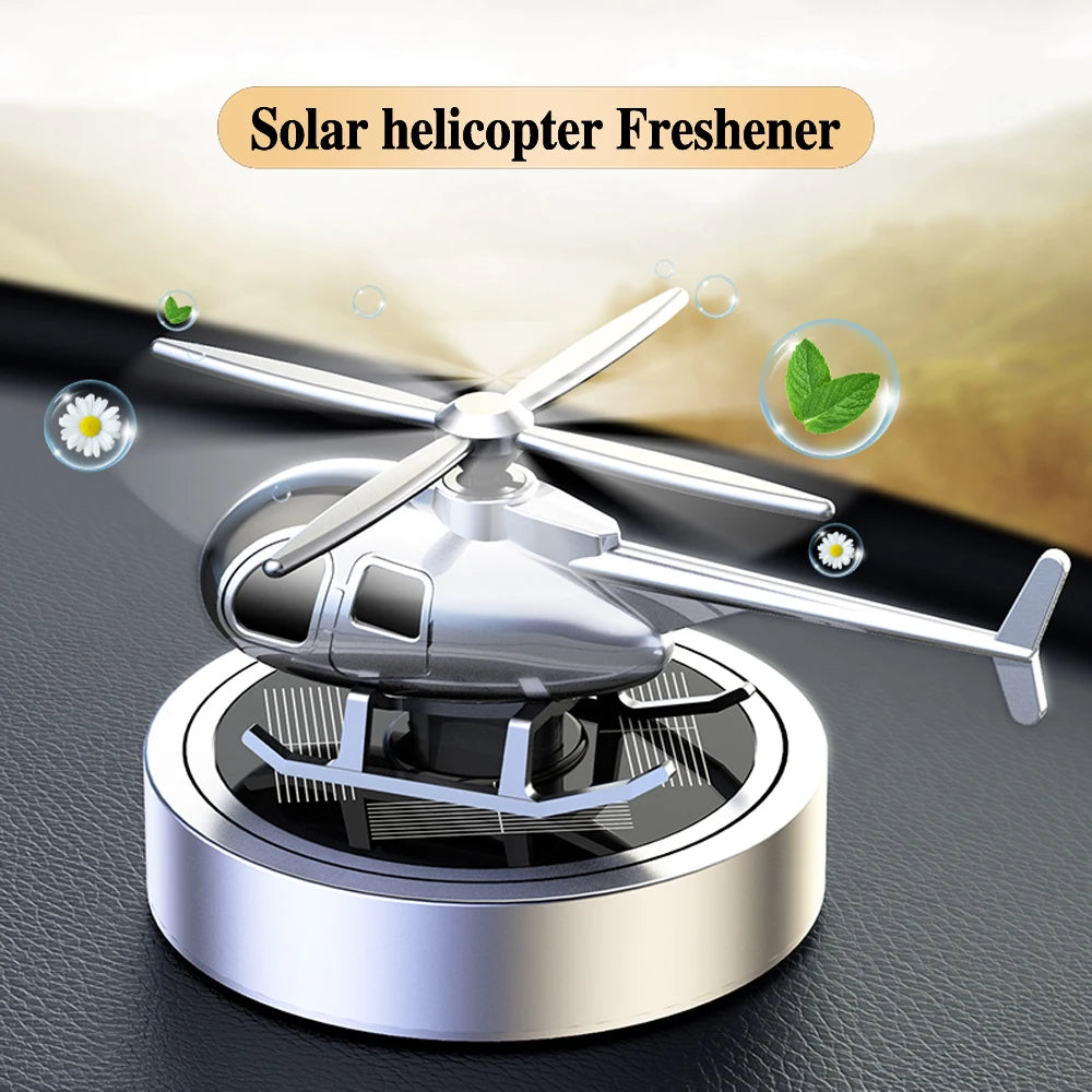 ๐ Solar Car Air Freshener Helicopter Perfume Diffuser ๐ฅ