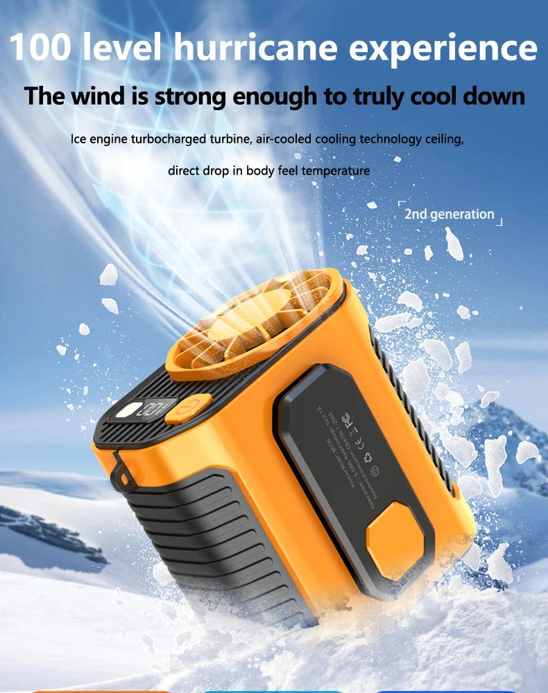 Portable Waist-Mounted Fan for Outdoor and Welding Work