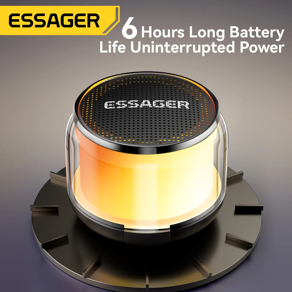 Essager Mini Bluetooth Speaker: Portable, Powerful Sound with LED Modes