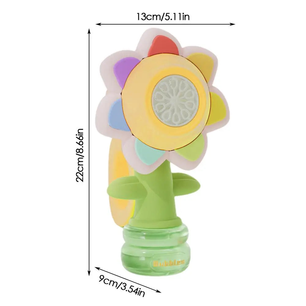 Dancing Sunflower Automatic Bubble Machine for Kids