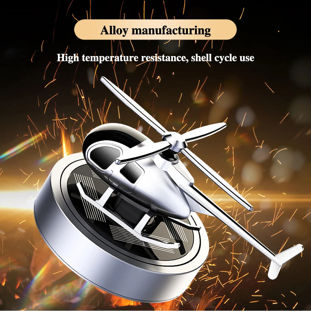 ๐ Solar Car Air Freshener Helicopter Perfume Diffuser ๐ฅ