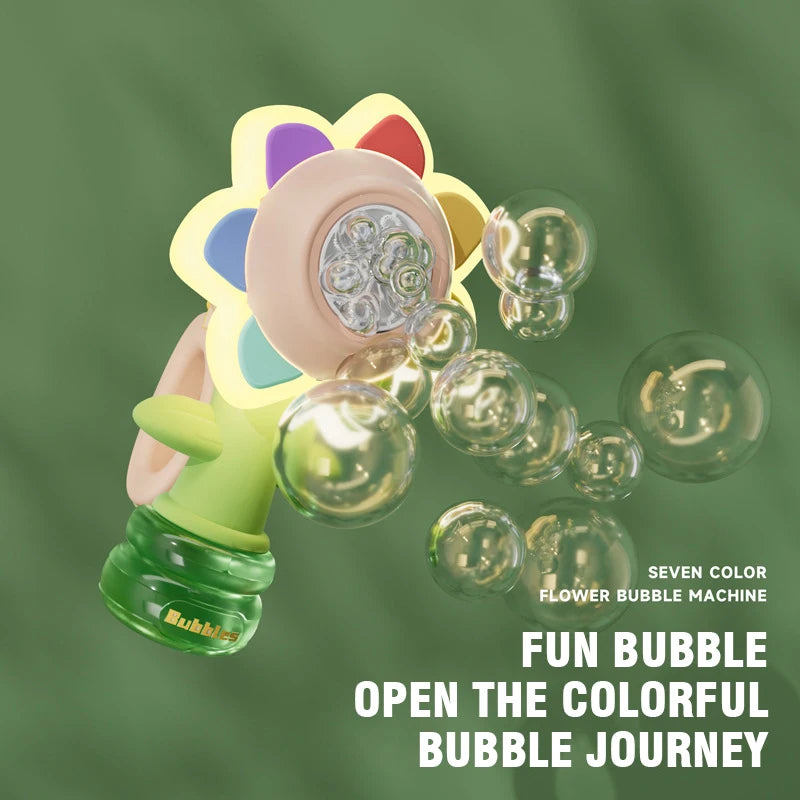 Dancing Sunflower Automatic Bubble Machine for Kids