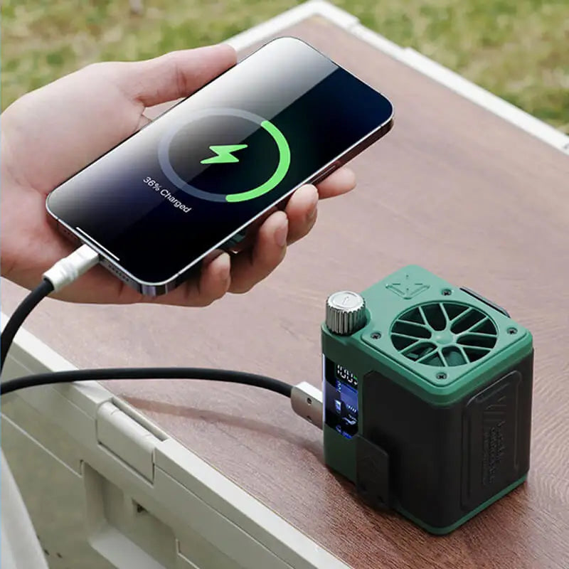 Portable Waist Fan with Power Bank
