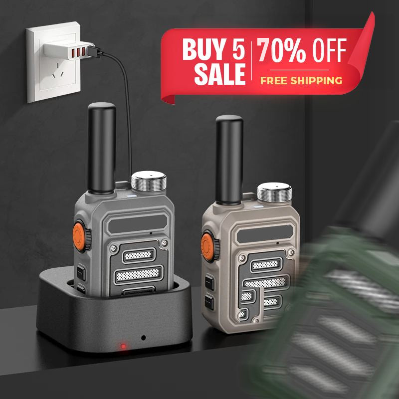 Waterproof & Shock Resistant Walkie-Talkies - Nationwide PTT, Unlimited Range, No Fees