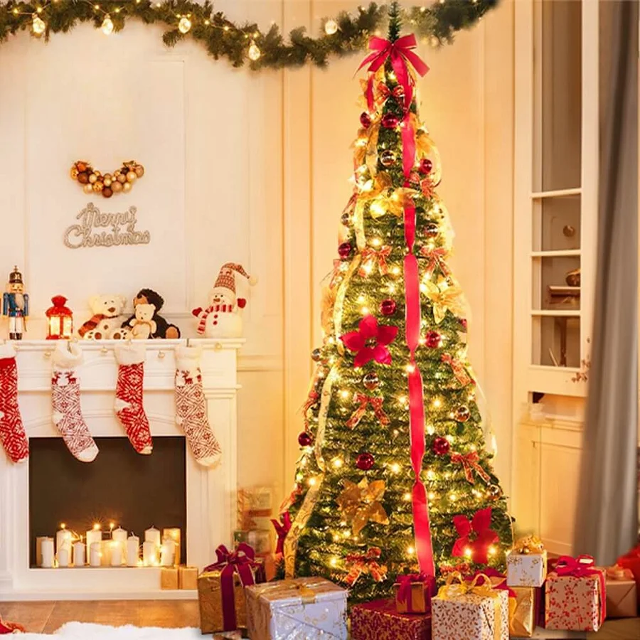 Pop-Up Red Christmas Tree (Free Storage Bag)