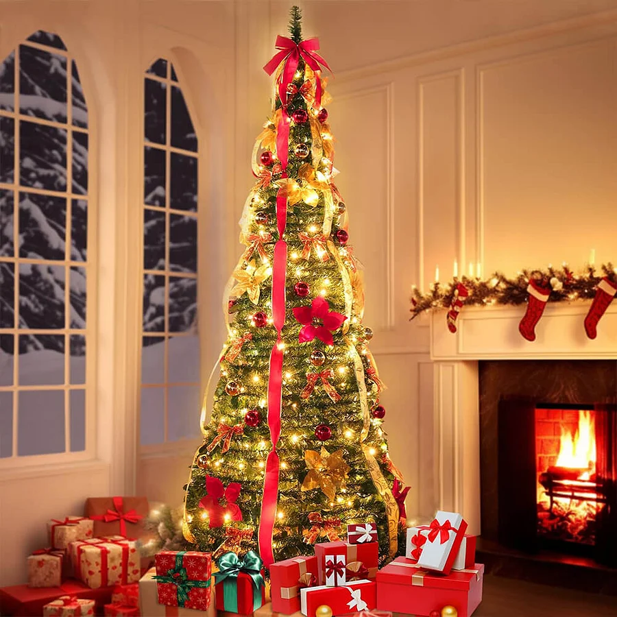 Pop-Up Red Christmas Tree (Free Storage Bag)