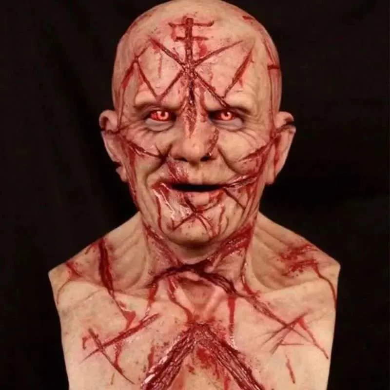 💀Frankenstein Themed Horror Mask - Hyperreal Disguise Mask for Halloween