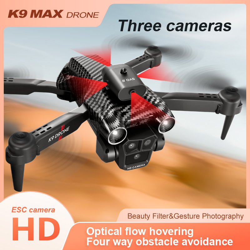 ✨NEW - Drone with 4K Camera, 3 Cameras And 360° Obstacle Avoidance, Optical Flow Positioning, One-click Take Off/landing with Auto Return, Smart Follow Function, Waterproof!