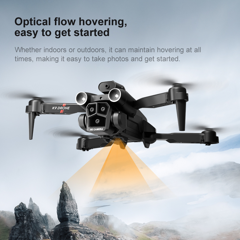 ✨NEW - Drone with 4K Camera, 3 Cameras And 360° Obstacle Avoidance, Optical Flow Positioning, One-click Take Off/landing with Auto Return, Smart Follow Function, Waterproof!