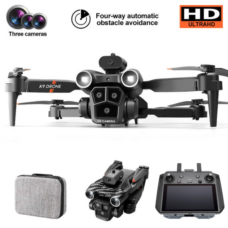 ✨NEW - Drone with 4K Camera, 3 Cameras And 360° Obstacle Avoidance, Optical Flow Positioning, One-click Take Off/landing with Auto Return, Smart Follow Function, Waterproof!