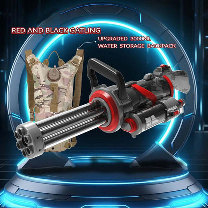 👑#1 BEST SELLER🔥 Automatic Rotating Electric Gatling Water Gun with Light Effect