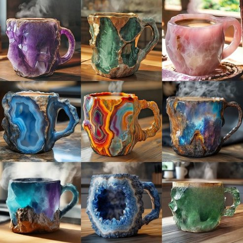 🌲Early Christmas Sale  ✨️2024 New Mineral Crystal Coffee Mugs☕