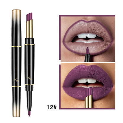 16 Color Long Lasting Lipstick Lipstick + Lip Liner Combo