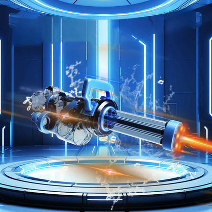 👑#1 BEST SELLER🔥 Automatic Rotating Electric Gatling Water Gun with Light Effect