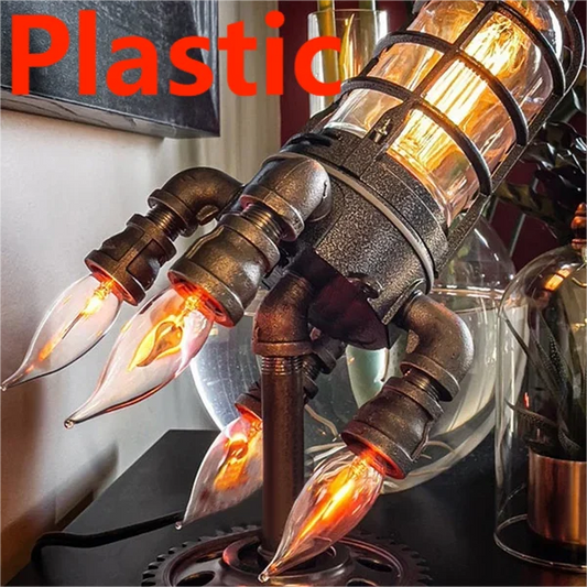 ✨Super Low Offer🚀 Plastic Steampunk Rocket Lamp