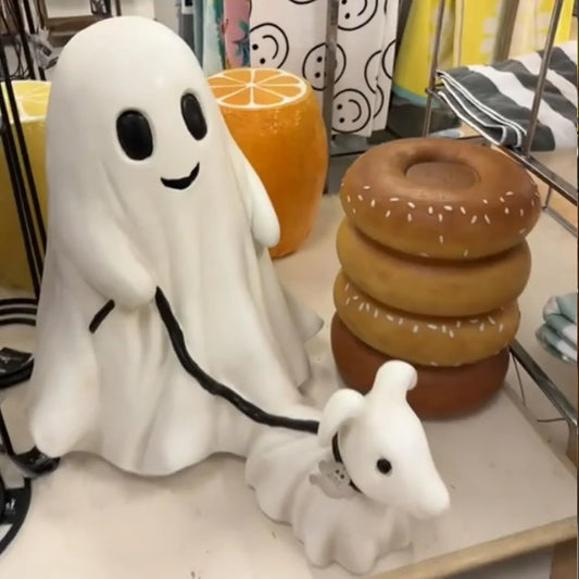 🎃Early Halloween Specials 49% ✨ 2024 Ghost Walking Dog Statue 👻🔥