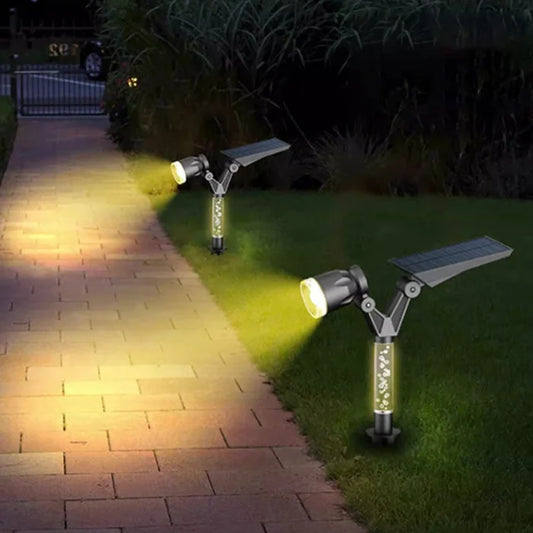 🔥EARLY SUMMER SALE 59% OFF⚡【2 PACKS/SET】Solar Garden Spotlight-Wall Mounted & Ground Insert