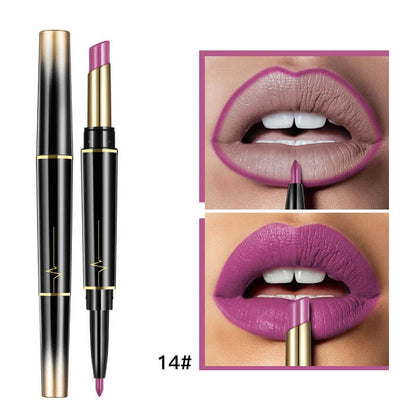 16 Color Long Lasting Lipstick Lipstick + Lip Liner Combo