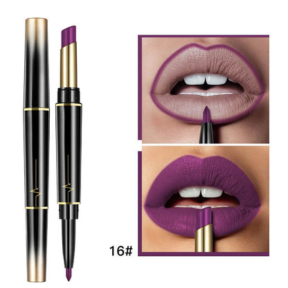 16 Color Long Lasting Lipstick Lipstick + Lip Liner Combo