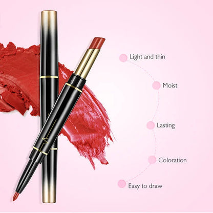 16 Color Long Lasting Lipstick Lipstick + Lip Liner Combo
