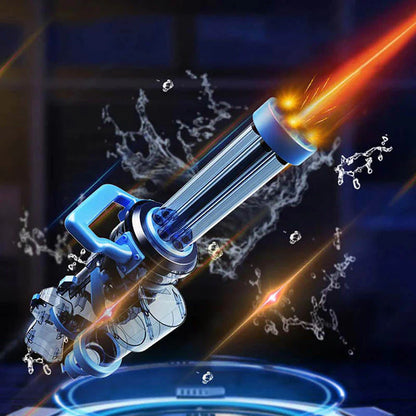 👑#1 BEST SELLER🔥 Automatic Rotating Electric Gatling Water Gun with Light Effect