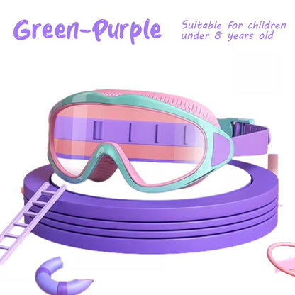 🎉Last Day Promotion 54% OFF🔥 HD children's large frame waterproof and anti-fog swimming goggles