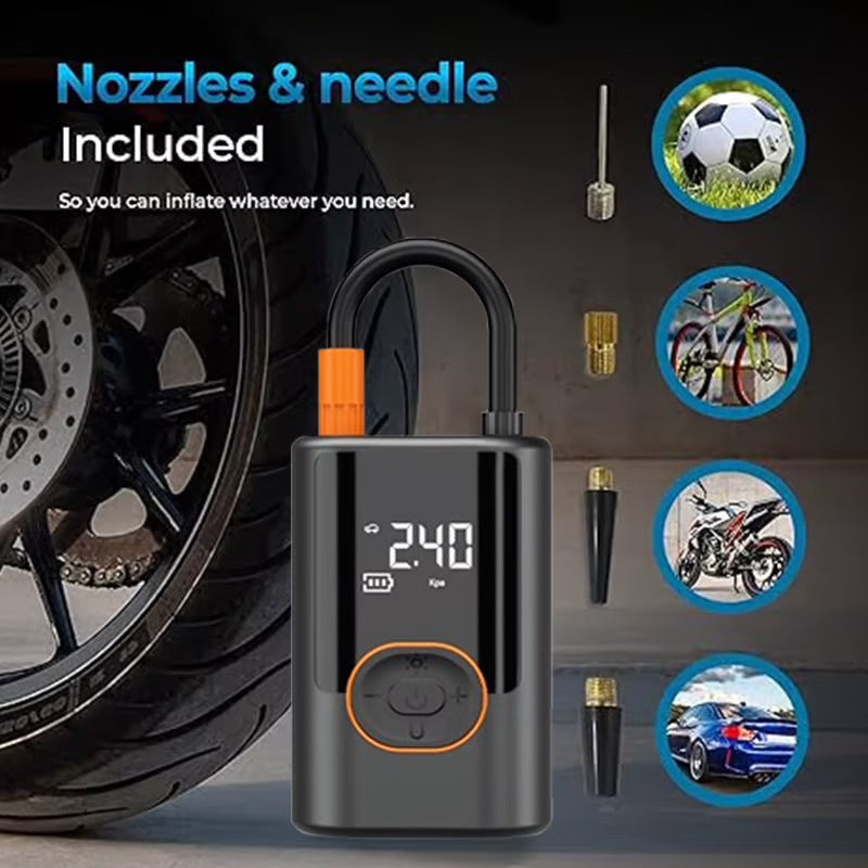 Cyber Monday Sale!🔥Portable Tire Inflator - Inflation/Pressure Measurement/Lighting/Power Bank