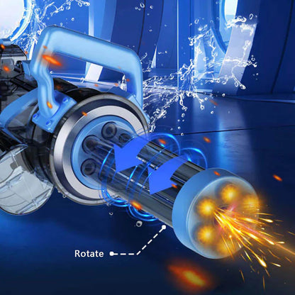 👑#1 BEST SELLER🔥 Automatic Rotating Electric Gatling Water Gun with Light Effect