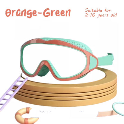 🎉Last Day Promotion 54% OFF🔥 HD children's large frame waterproof and anti-fog swimming goggles
