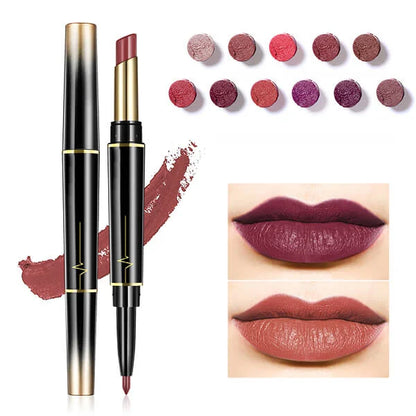 16 Color Long Lasting Lipstick Lipstick + Lip Liner Combo
