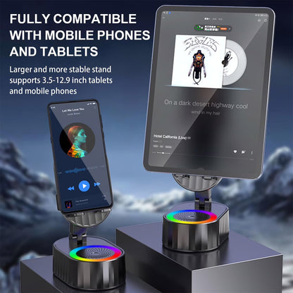 💥LAST DAY SALE 49% OFF🔥2024 Upgraded Cell Phone Stand with Induction Speaker/Power Bank/Atmosphere Light