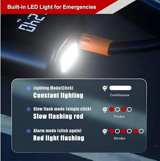 Cyber Monday Sale!🔥Portable Tire Inflator - Inflation/Pressure Measurement/Lighting/Power Bank