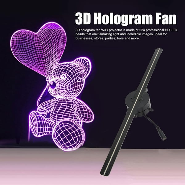 🎅Christmas Sale 50% OFF🎄💥 3D Hologram LED Fan Projector🎅