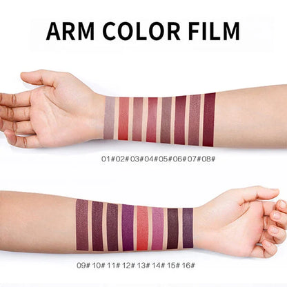 16 Color Long Lasting Lipstick Lipstick + Lip Liner Combo