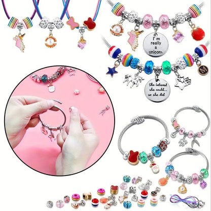 🎅Early Christmas Sale 50% OFF 🎁 Girls Charm Bracelet Making Kit