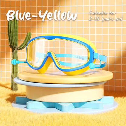 🎉Last Day Promotion 54% OFF🔥 HD children's large frame waterproof and anti-fog swimming goggles