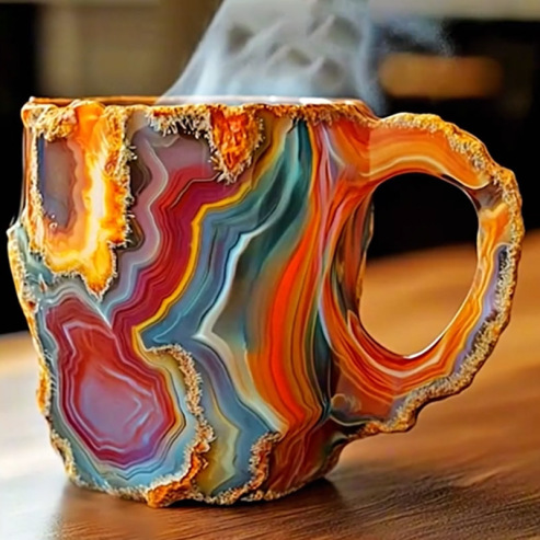 🌲Early Christmas Sale  ✨️2024 New Mineral Crystal Coffee Mugs☕