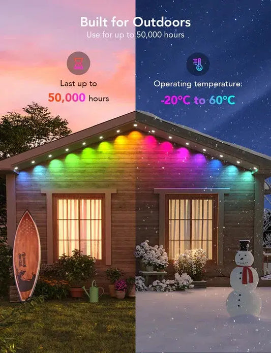 🔥Last Sale 50% OFF🔥 Wi-Fi Bluetooth Smart Led rgbic for outdoor