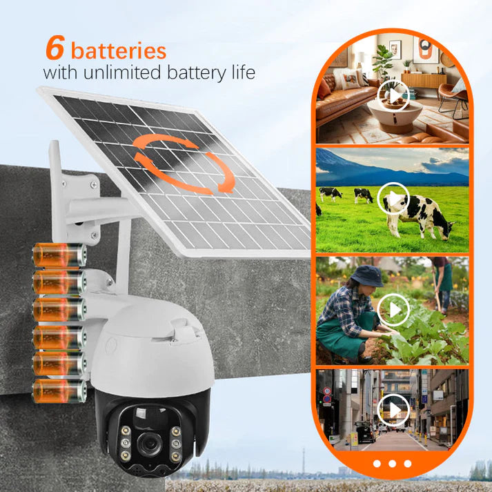 🔥SAVE 49% OFF🎥  Smart Wireless Solar Surveillance Camera