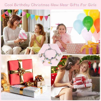 🎅Early Christmas Sale 50% OFF 🎁 Girls Charm Bracelet Making Kit