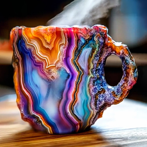 🌲Early Christmas Sale  ✨️2024 New Mineral Crystal Coffee Mugs☕