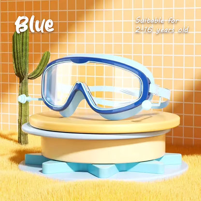 🎉Last Day Promotion 54% OFF🔥 HD children's large frame waterproof and anti-fog swimming goggles