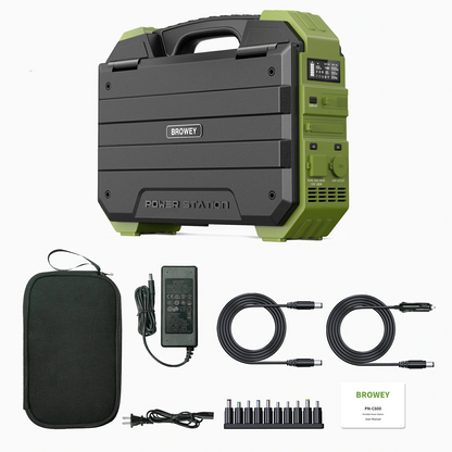💥💯The latest model in 2025💥 Portable Power Station with Built-in Solar Panel