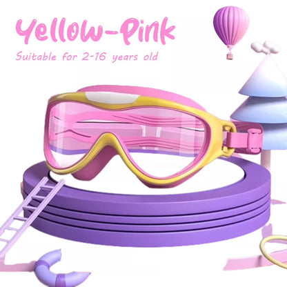 🎉Last Day Promotion 54% OFF🔥 HD children's large frame waterproof and anti-fog swimming goggles