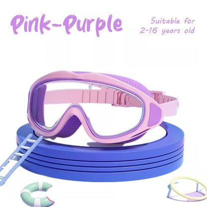 🎉Last Day Promotion 54% OFF🔥 HD children's large frame waterproof and anti-fog swimming goggles