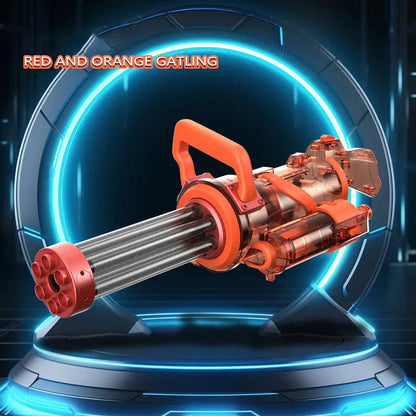 👑#1 BEST SELLER🔥 Automatic Rotating Electric Gatling Water Gun with Light Effect