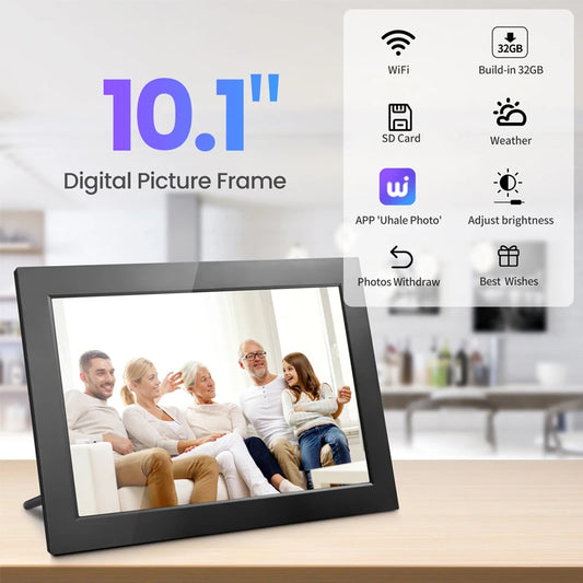 WiFi Digital Photo Frame, Touch Screen, Smart Digital Gift