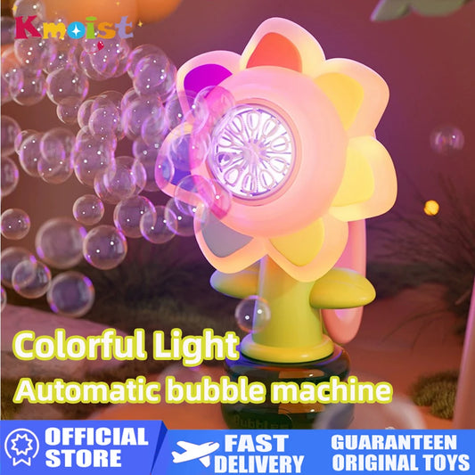 Dancing Sunflower Automatic Bubble Machine for Kids